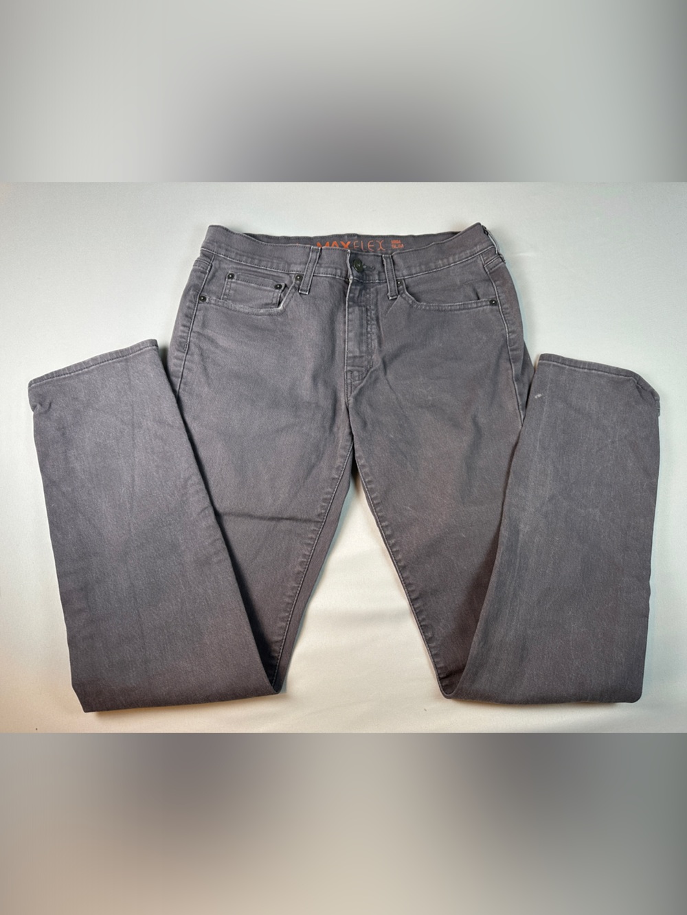urban pipeline Men's Straight Jeans Slim Maxflex Charcoal Gray 32x33 32